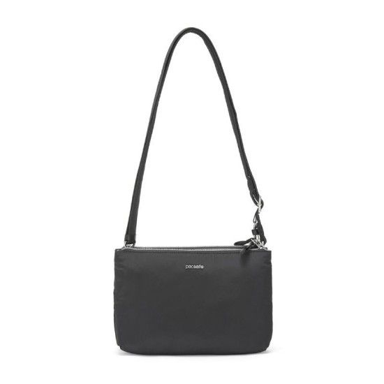 Сумка жіноча Stylesafe double zip crossbody, 5 ступенів захисту, колір чорний - 20630100 20630100 фото