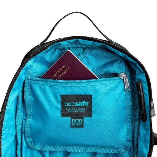 Сумка через плече антизлодій Pacsafe Eco 12L Sling Pack, 5 ступенів захисту, колір чорний - 41103138 41103138 фото