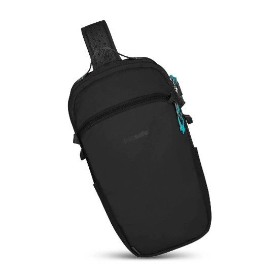 Сумка через плече антизлодій Pacsafe Eco 12L Sling Pack, 5 ступенів захисту, колір чорний - 41103138 41103138 фото