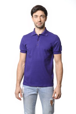 Мужская Футболка Polo из микролакосты фиолетовая 7067-1 фото